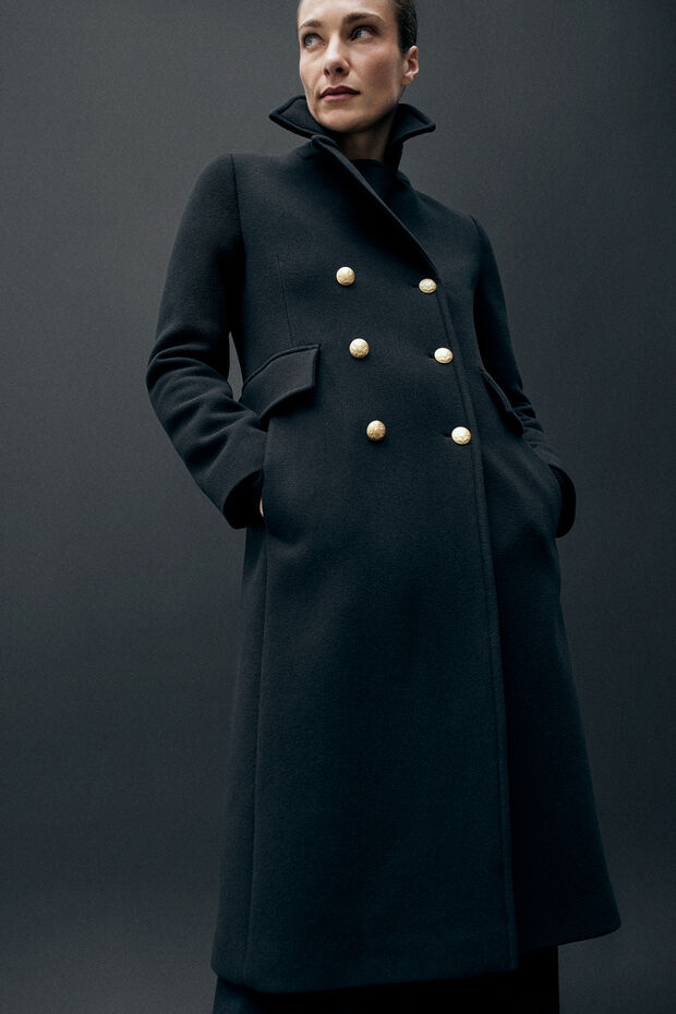 Manteau Court CAROLL Taille 36 - Marron - Automne/Hiver - Occasion Très Bon état