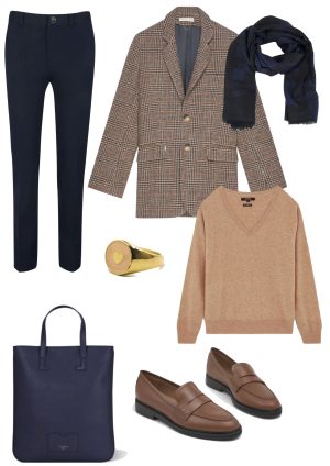 quelle chaussure avec pantalon bleu marine