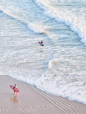 Surfers in Biarritz