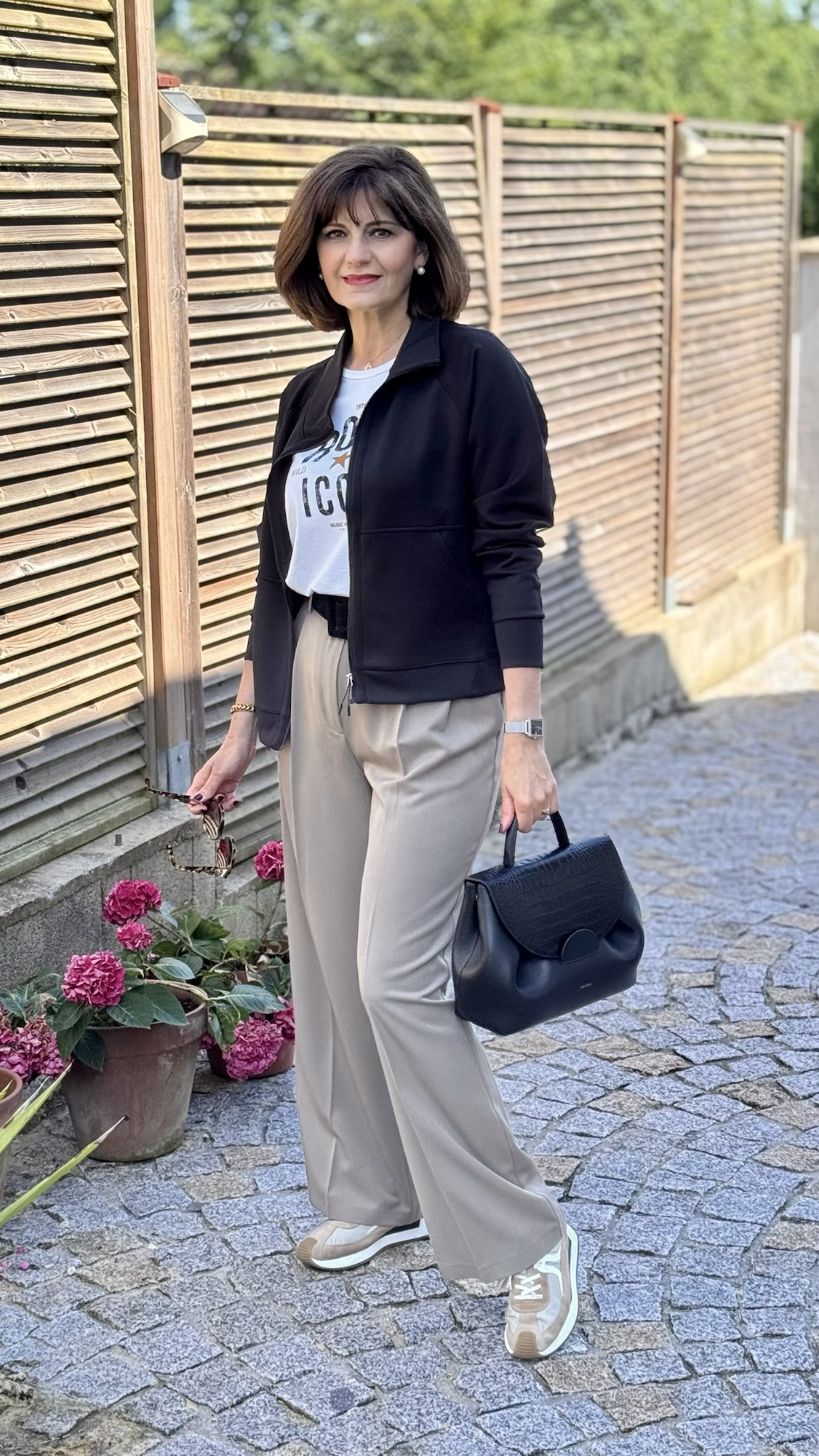 pantalon large femme chic