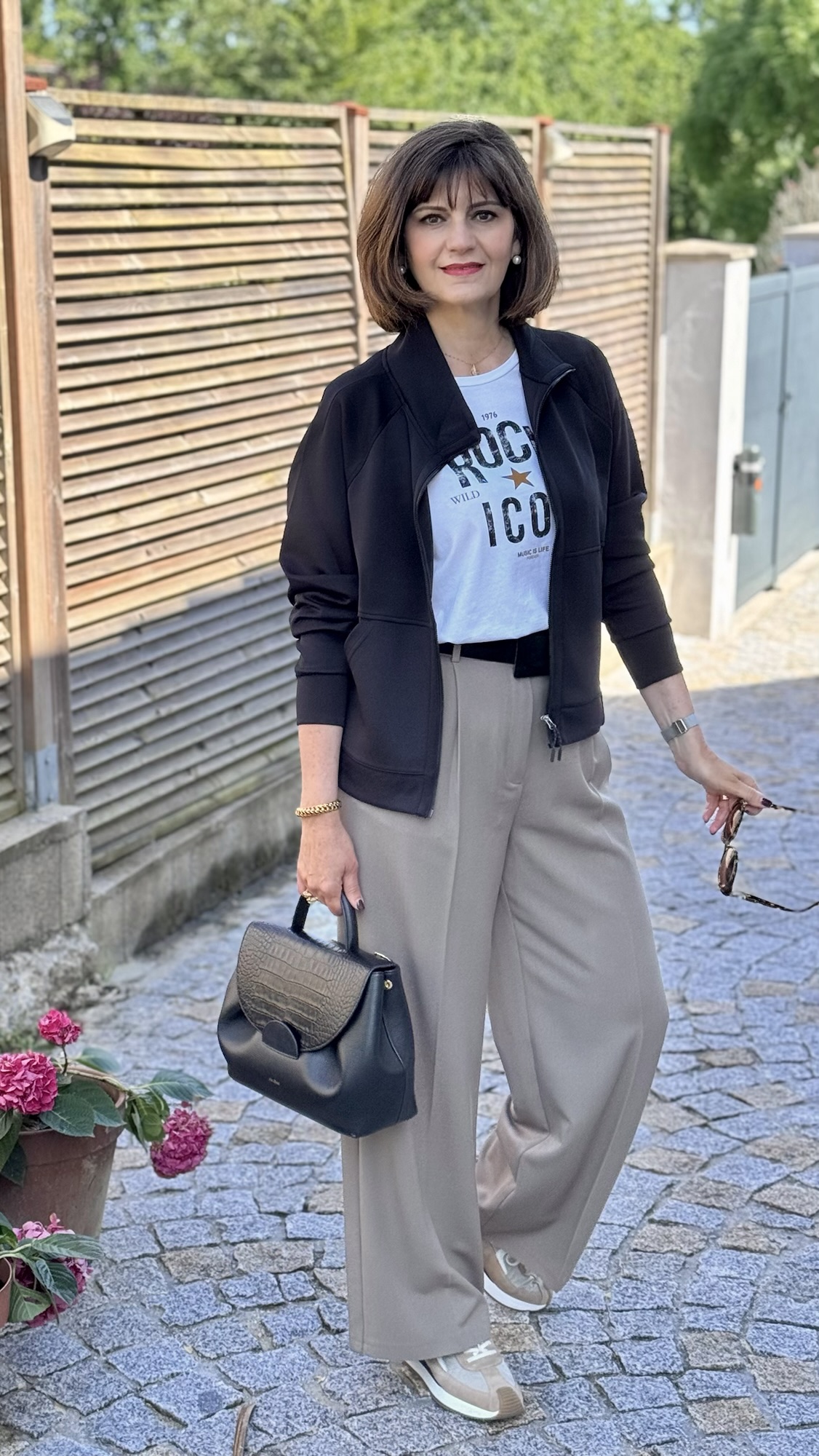 pantalon large femme chic