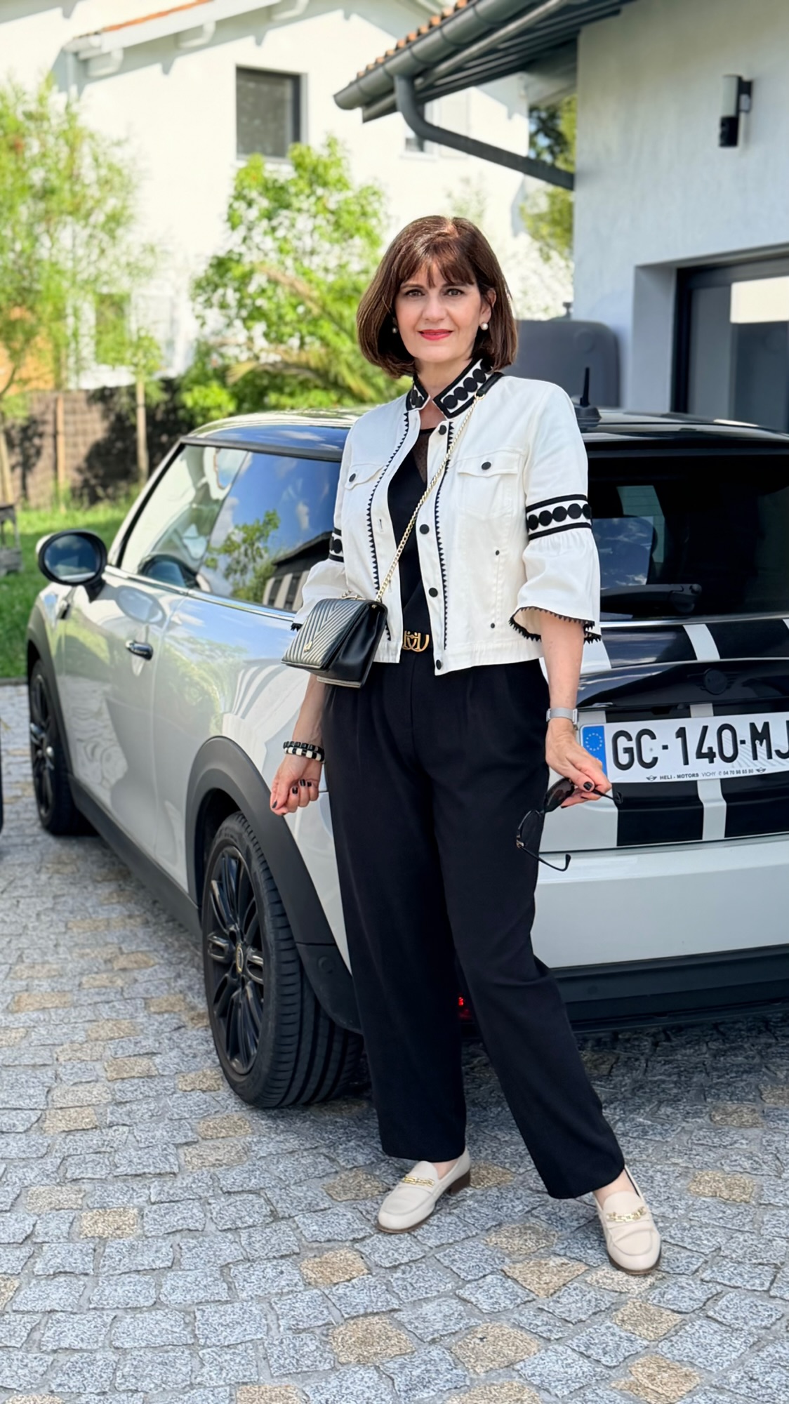 french elegant woman over 50