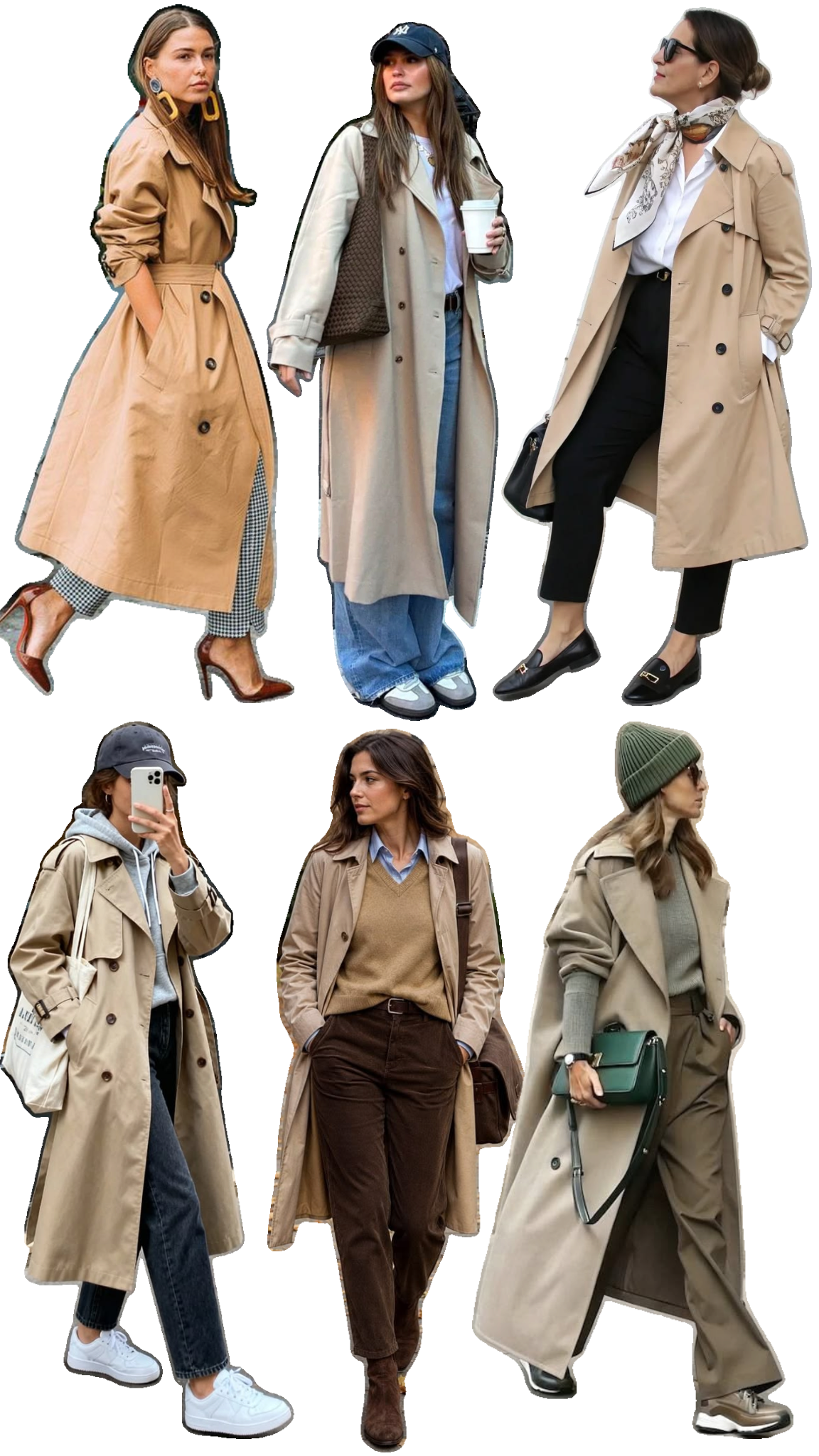 stylish with a trench coat